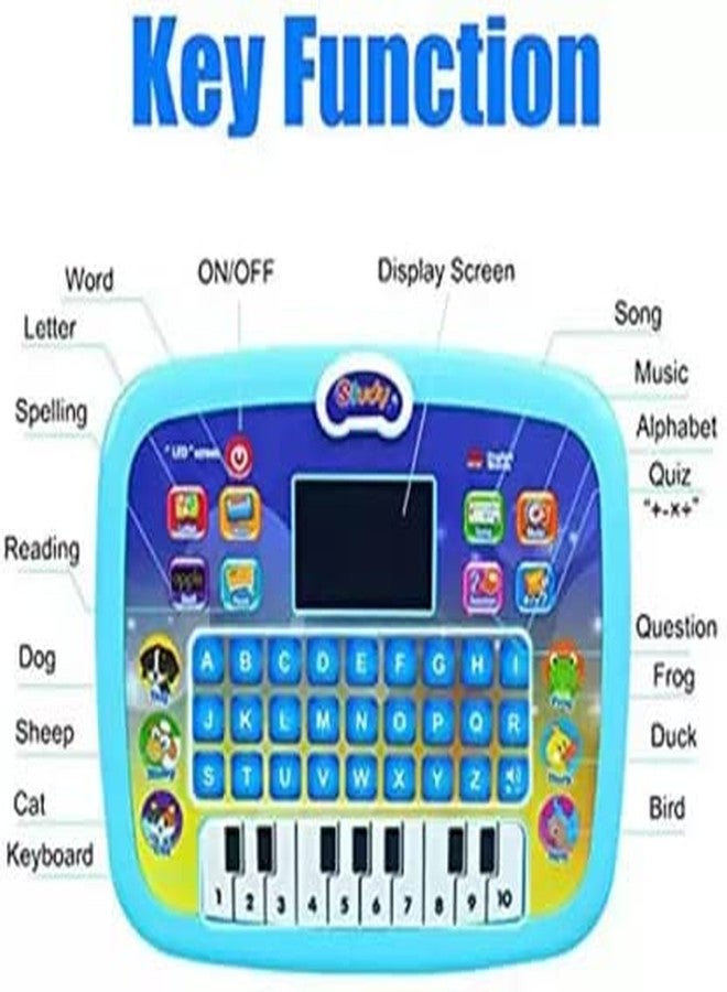 NMII Educational Learning Laptop Computer Toy Tablet with LED Screen Display (Multicolor) - Image 3